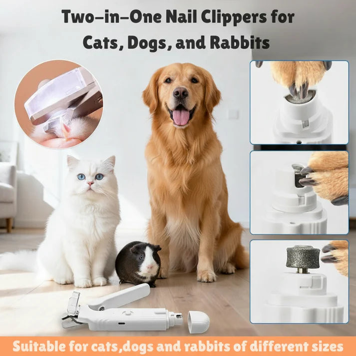 2 in 1 Precision LED Pet Nail Clipper