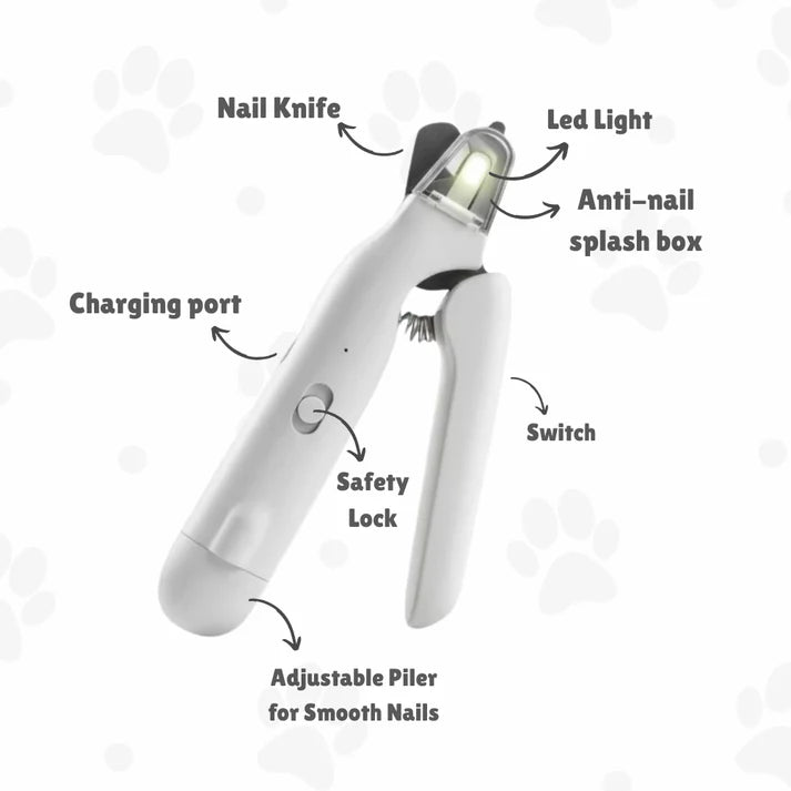 2 in 1 Precision LED Pet Nail Clipper