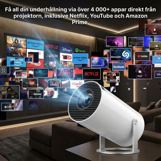 MiniCast Pro – Trådlös miniprojektor med WiFi & Bluetooth (2025)