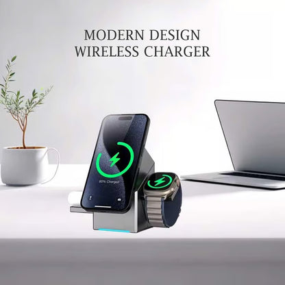 📱QI2 3-in-1 Magnetic Pop-up Wireless Charger — Get ready to say goodbye to a cluttered desktop!💼🌟