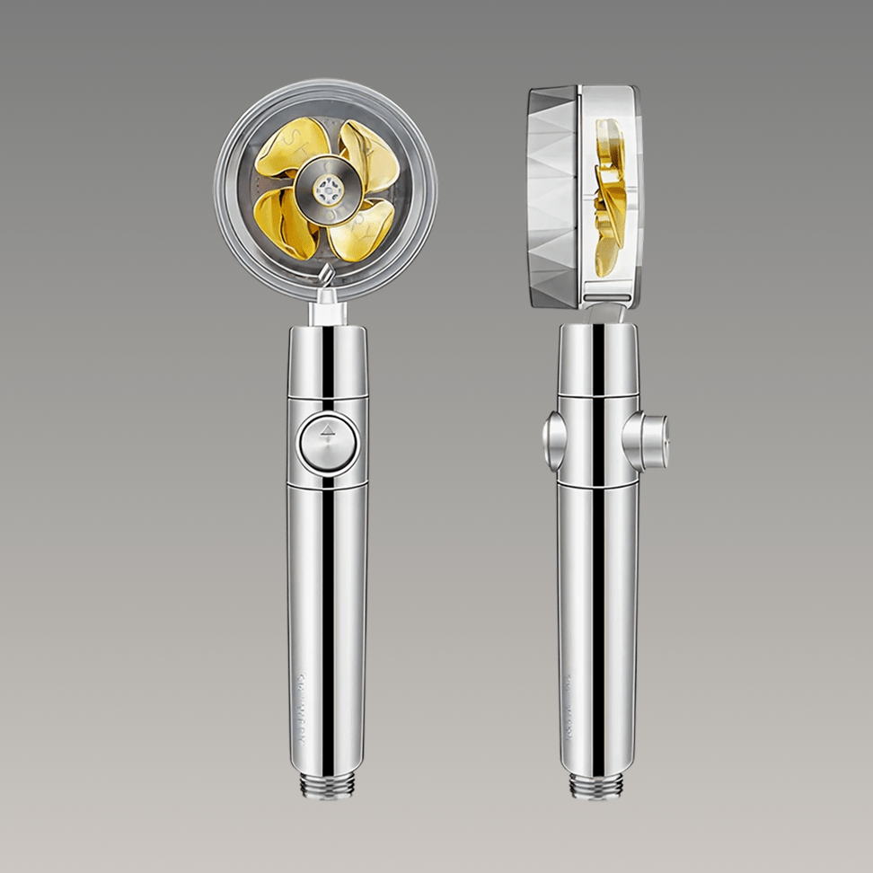 Showery® Turbo Shower Head:  High Performance Technology