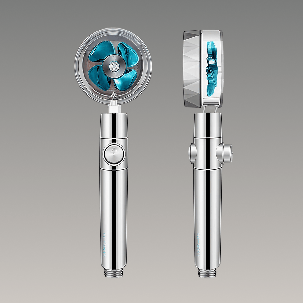 Showery® Turbo Shower Head:  High Performance Technology