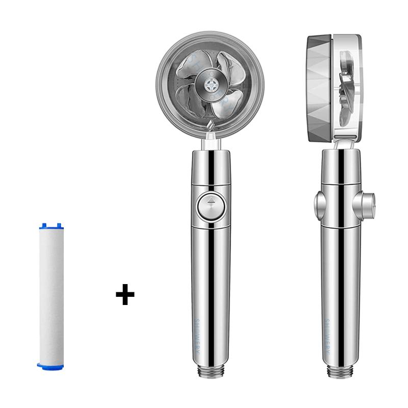 Showery® Turbo Shower Head:  High Performance Technology