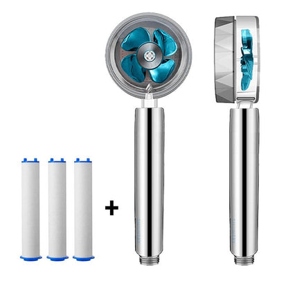 Showery® Turbo Shower Head:  High Performance Technology
