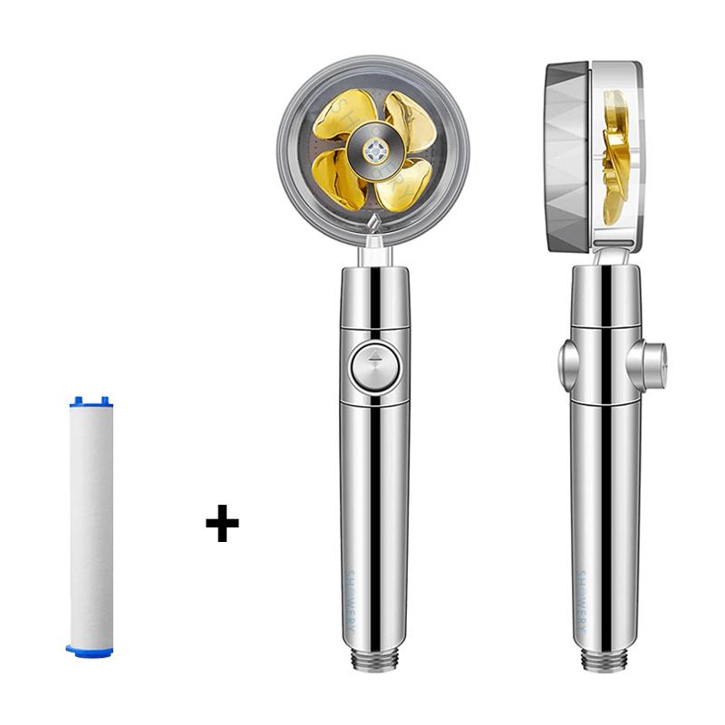 Showery® Turbo Shower Head:  High Performance Technology