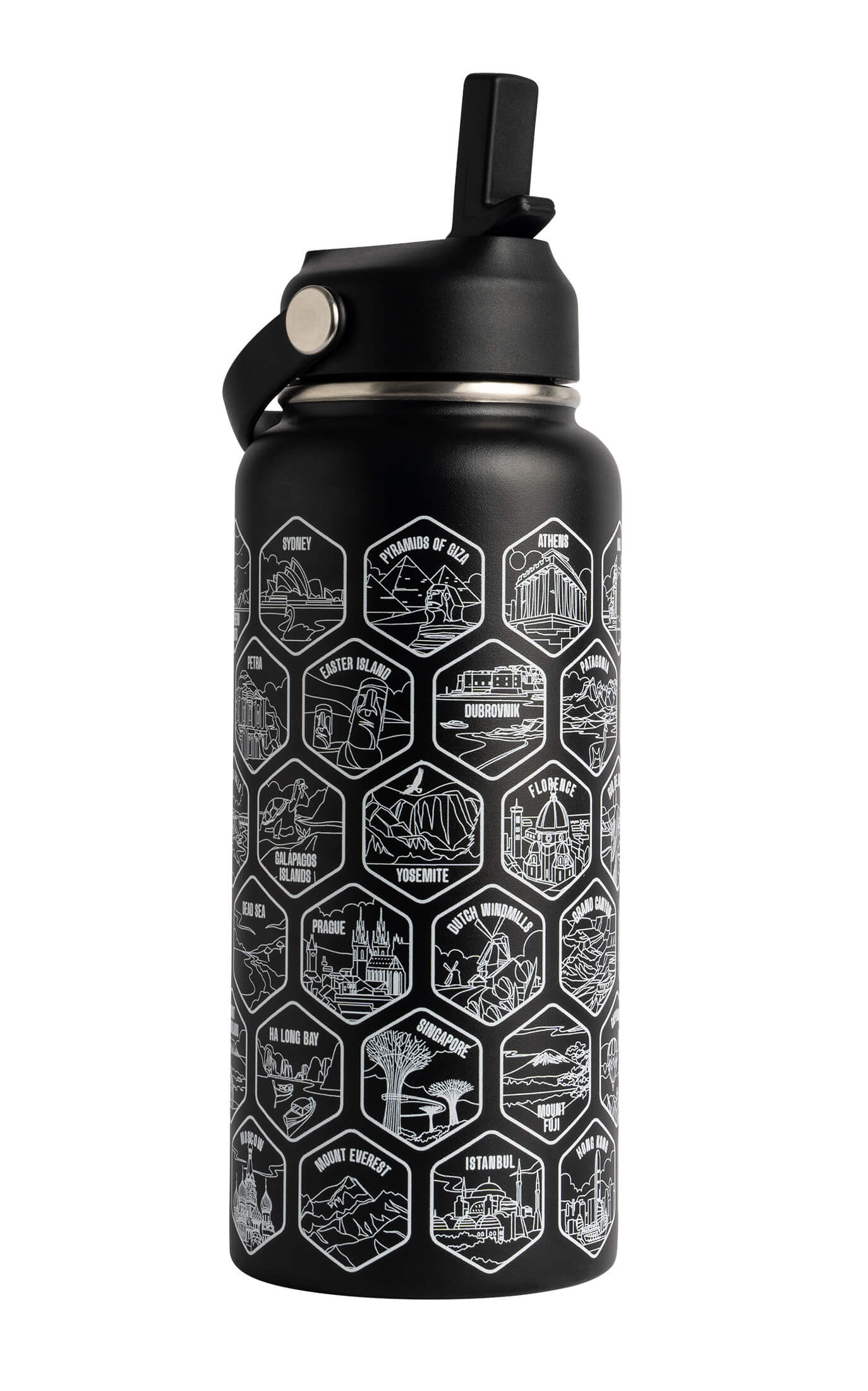 Lets Wander™ World Explorer Water Bottle + Sticker Set